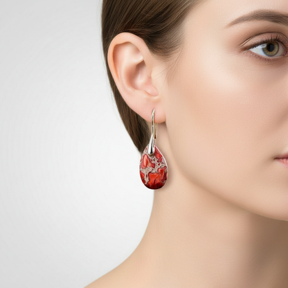 Handgefertigte Teardrop-Ohrringe - HarmonyEarring 