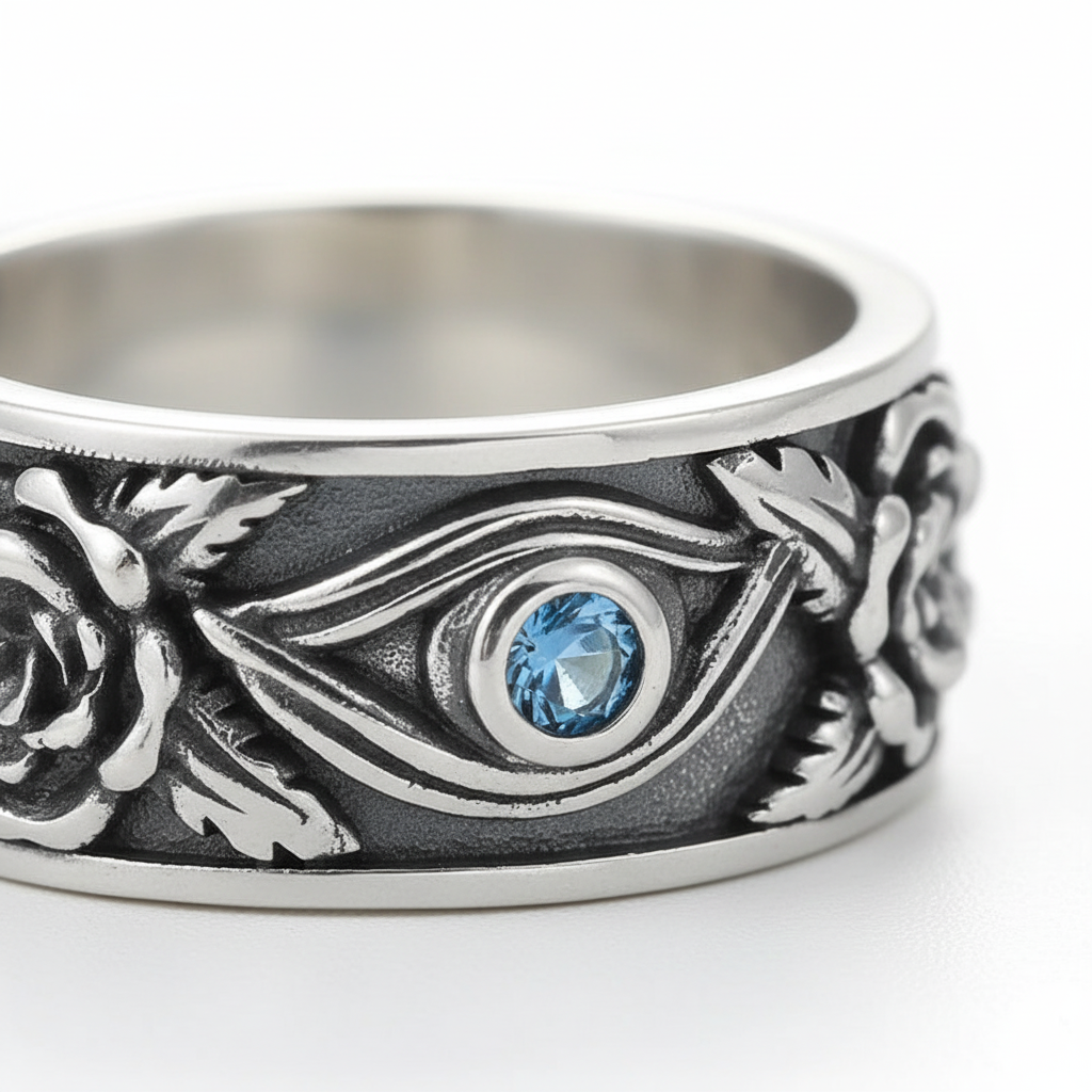 Handgefertigter Silberring - ProtectionRing 