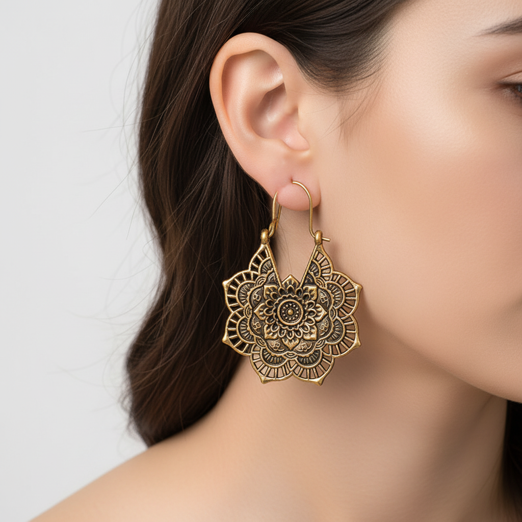 Hängende Ohrringe - MandalaJewelry 