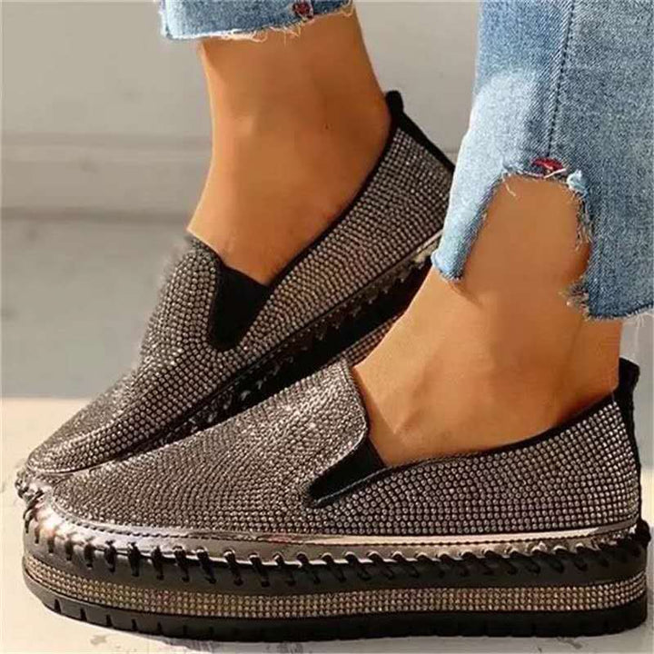 Třpytivé dámské loafers s komfortní podrážkou – Teyla