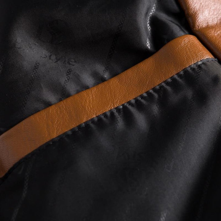 Pánský kožený blazer – Leonardo podzimní edice