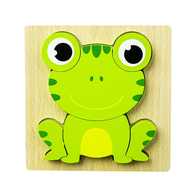 Montessori dřevěné vzdělávací puzzle – Barevná radost (1+1 zdarma)