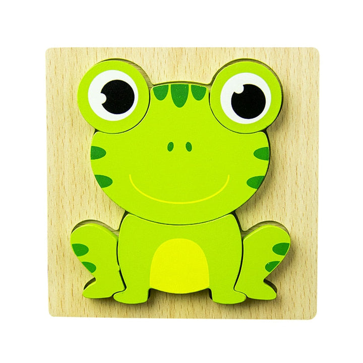 Montessori dřevěné vzdělávací puzzle – Barevná radost (1+1 zdarma)