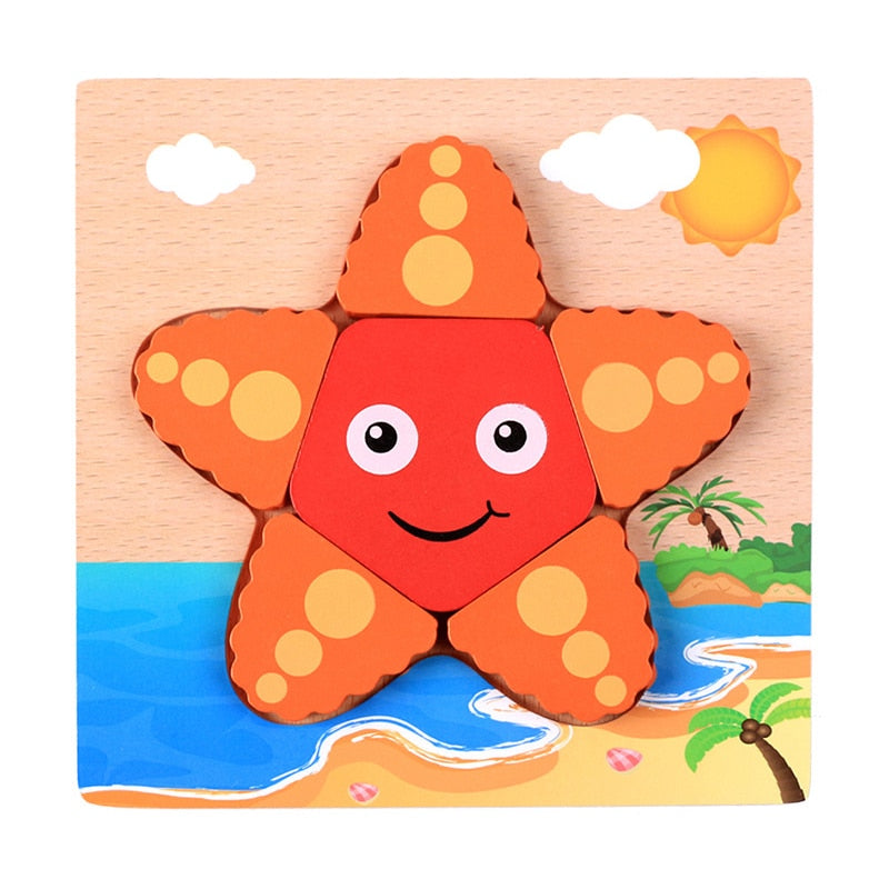 Montessori dřevěné vzdělávací puzzle – Barevná radost (1+1 zdarma)