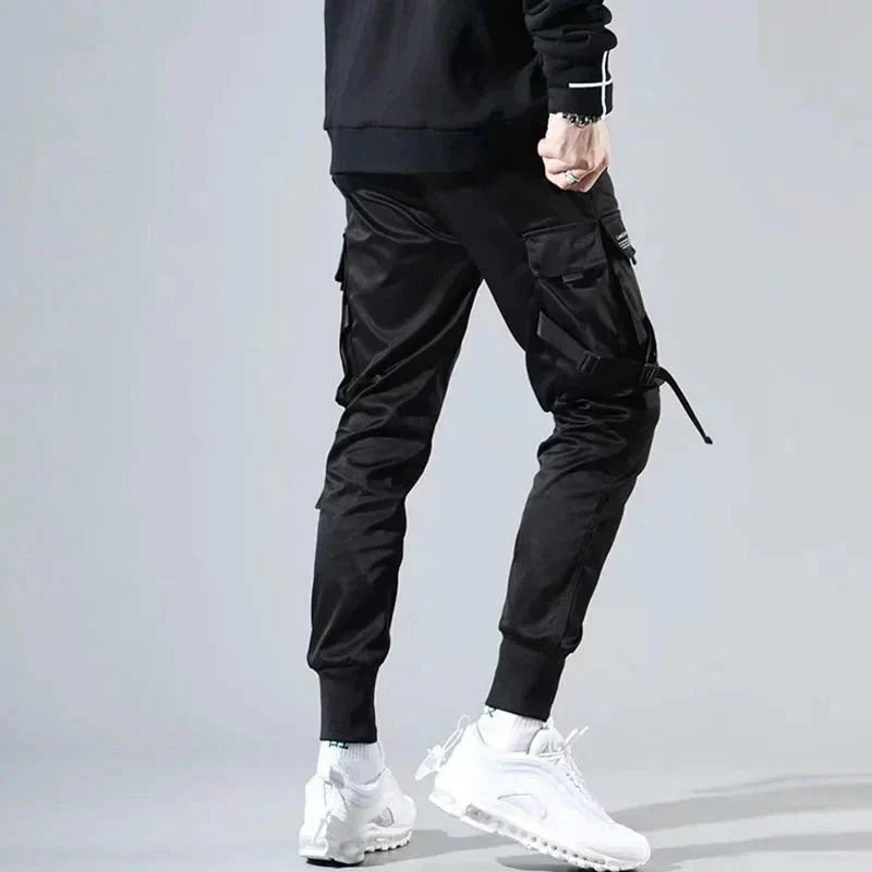 Podzimní Multi-Pocket Hip-Hop Pánské Cargo Kalhoty – Dante