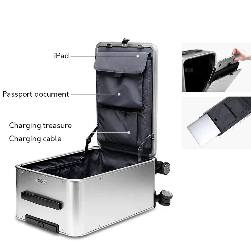 100% hliníkový tvrdý kufr – Valparaíso
