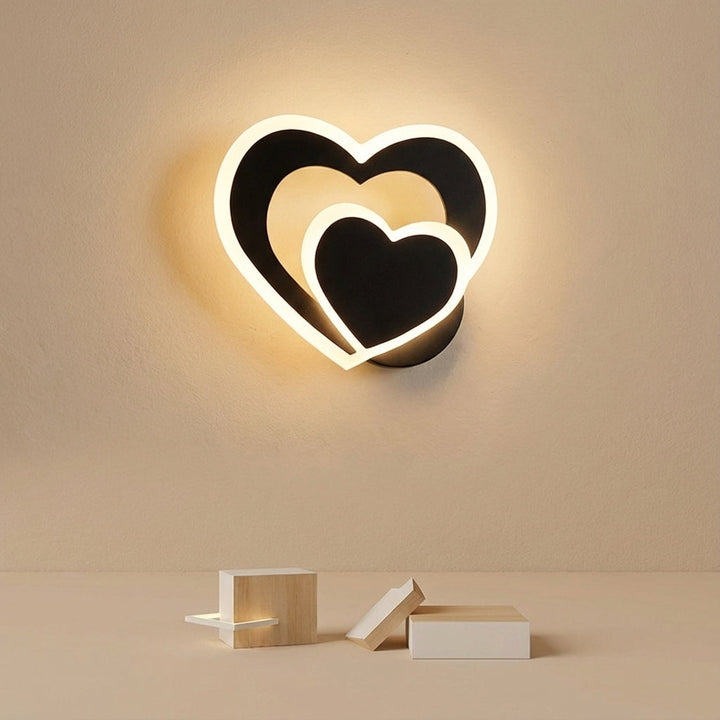 Heart Shaped LED Wall Light -  GleamHeart