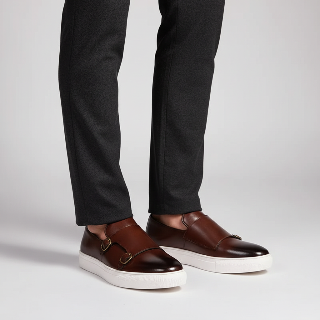 Herrenlederschuh Mit Schnallen - Glenn