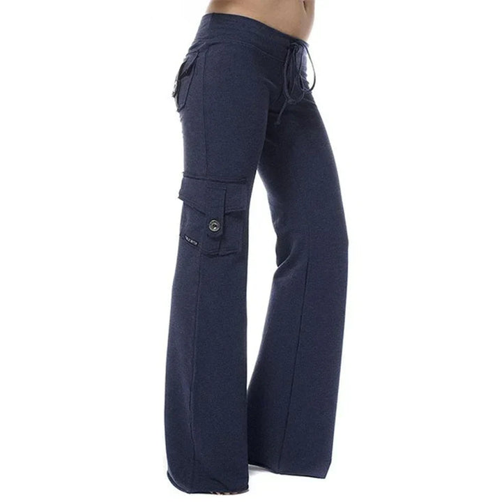 Dámské Bootcut Cargo Kalhoty s kapsami – Isabella Podzimní edice