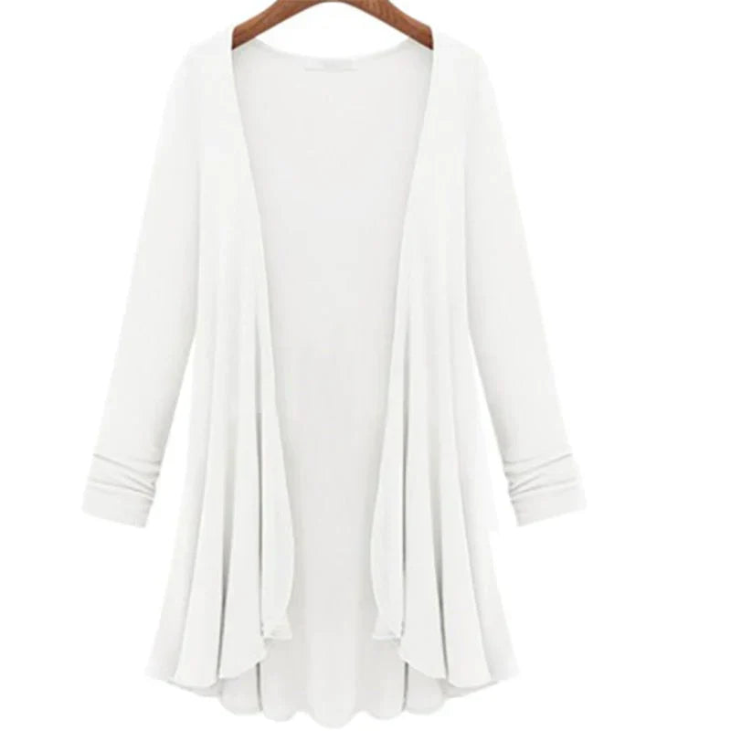 Dámský pletený cardigan s volány – Chiara podzimní magie
