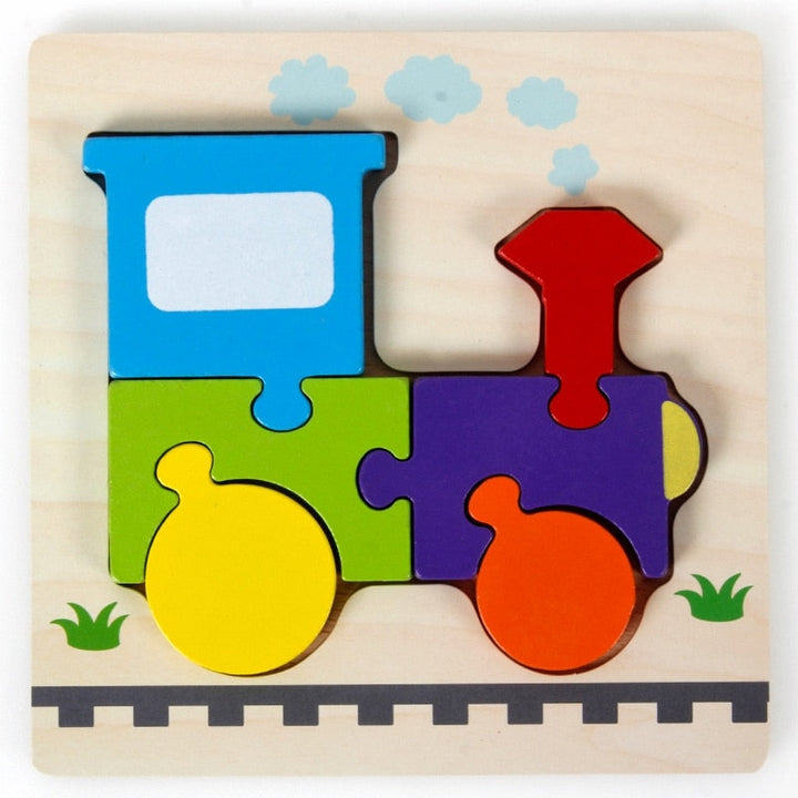 Montessori dřevěné vzdělávací puzzle – Barevná radost (1+1 zdarma)