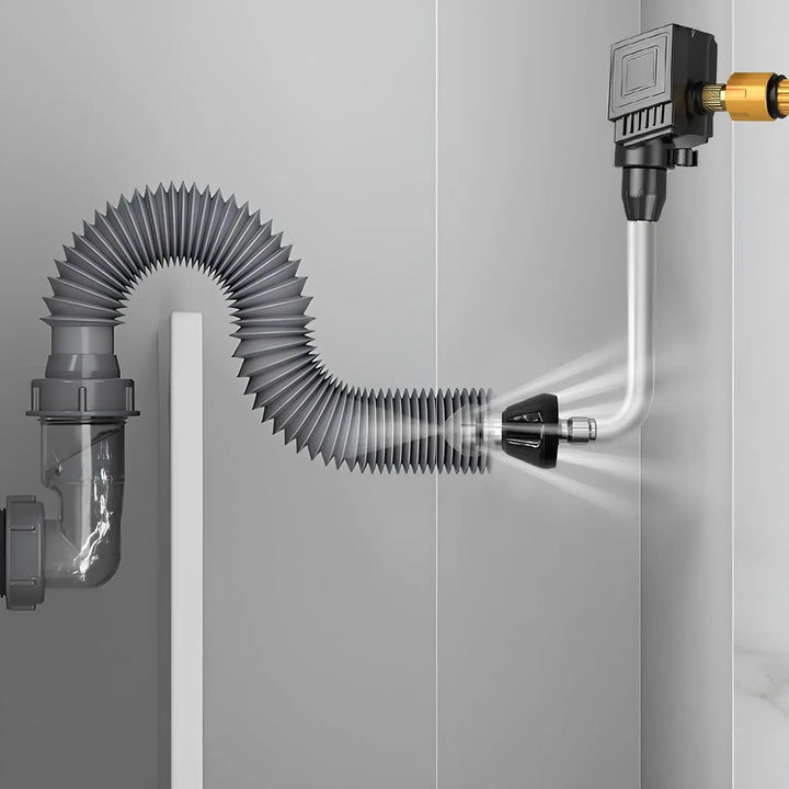 High-Pressure Water Jet Drain Cleaning Nozzle - Chemical-Free 7