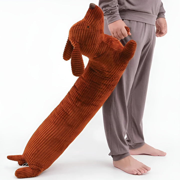 Plyšový ergonomický polštář pro jezevčíky – DaxiRest