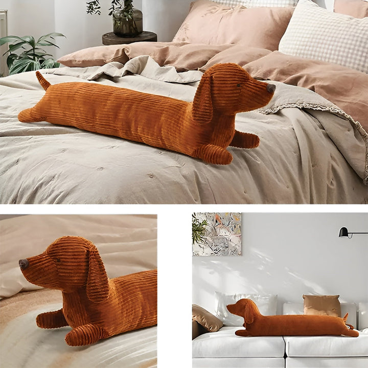 Plyšový ergonomický polštář pro jezevčíky – DaxiRest