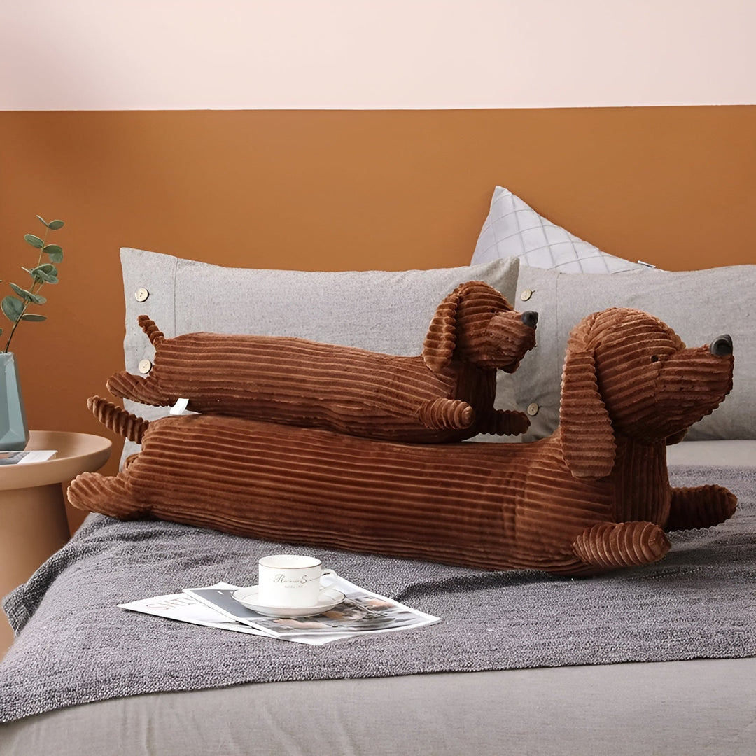 Plyšový ergonomický polštář pro jezevčíky – DaxiRest