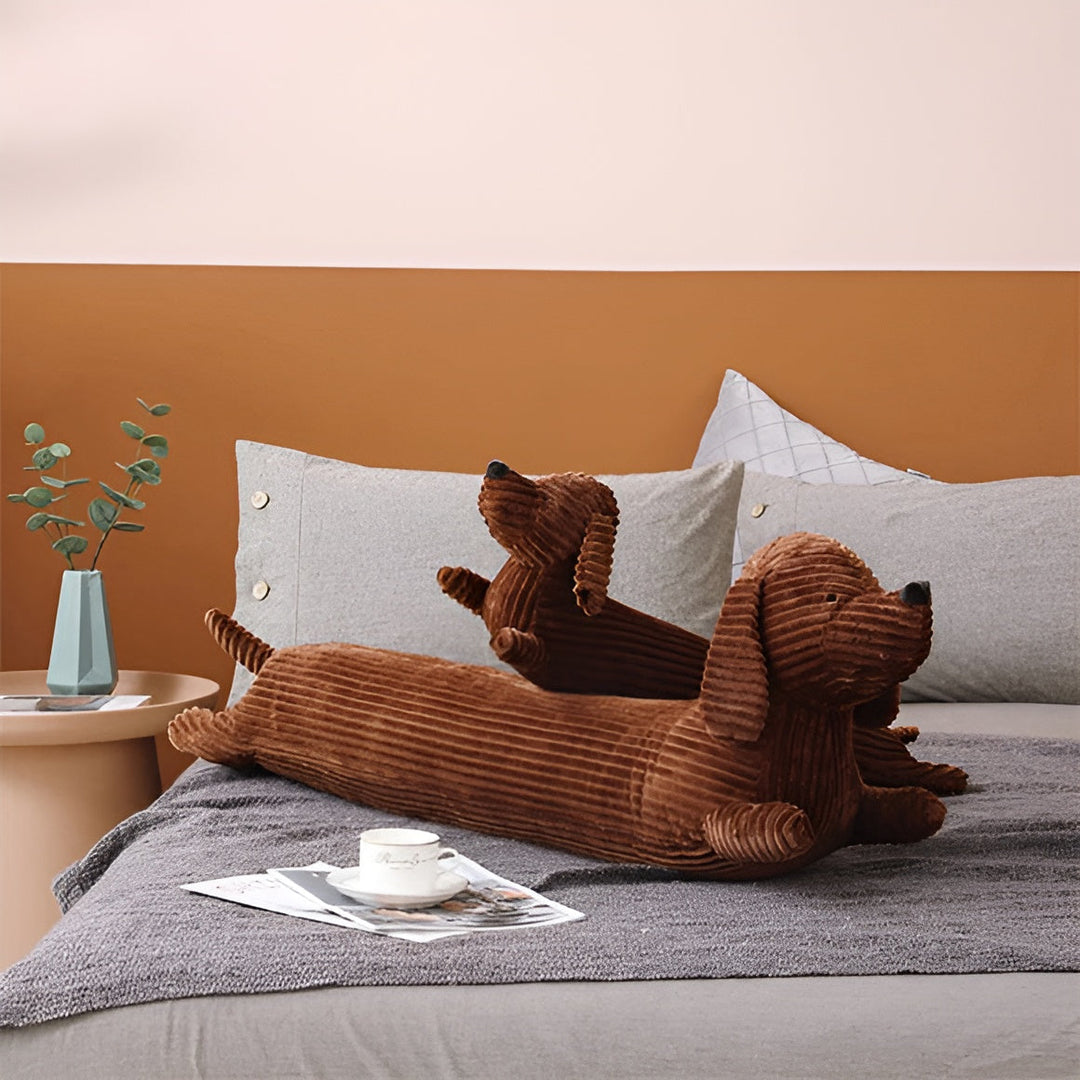 Plyšový ergonomický polštář pro jezevčíky – DaxiRest