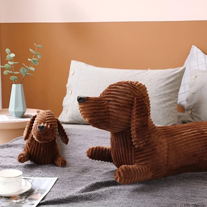 Plyšový ergonomický polštář pro jezevčíky – DaxiRest