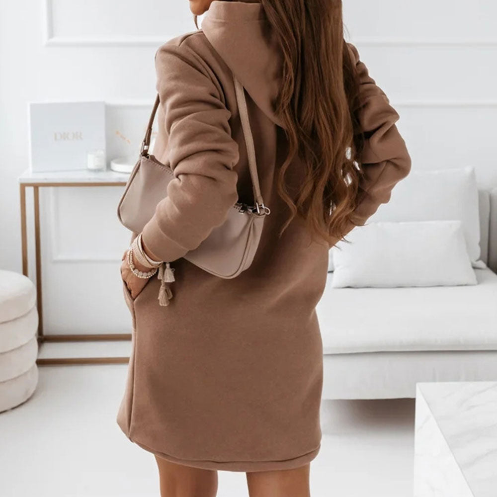 Hoodie-Kleid Mit Kapuze - HoodedDress 