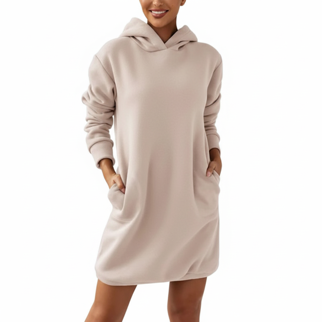Hoodie-Kleid Mit Kapuze - HoodedDress 