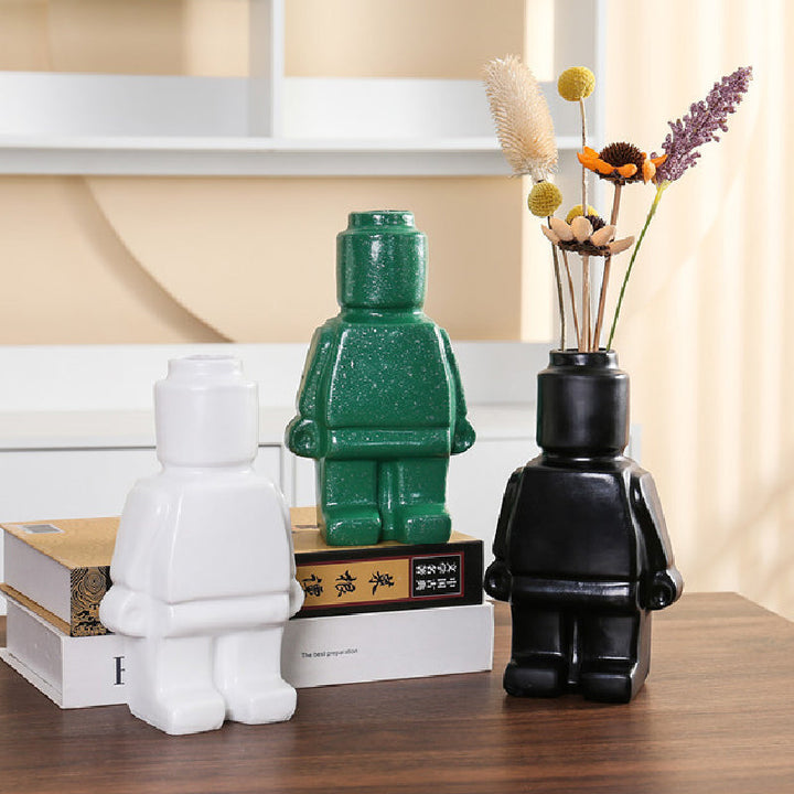 Robotické květináče z keramiky - BrickBotanica