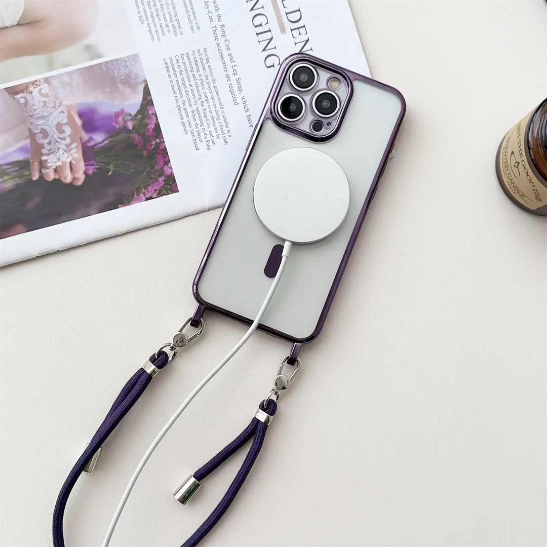 MagSafe taška na telefon pro iPhone s popruhem – Halo (1+1 ZDARMA)