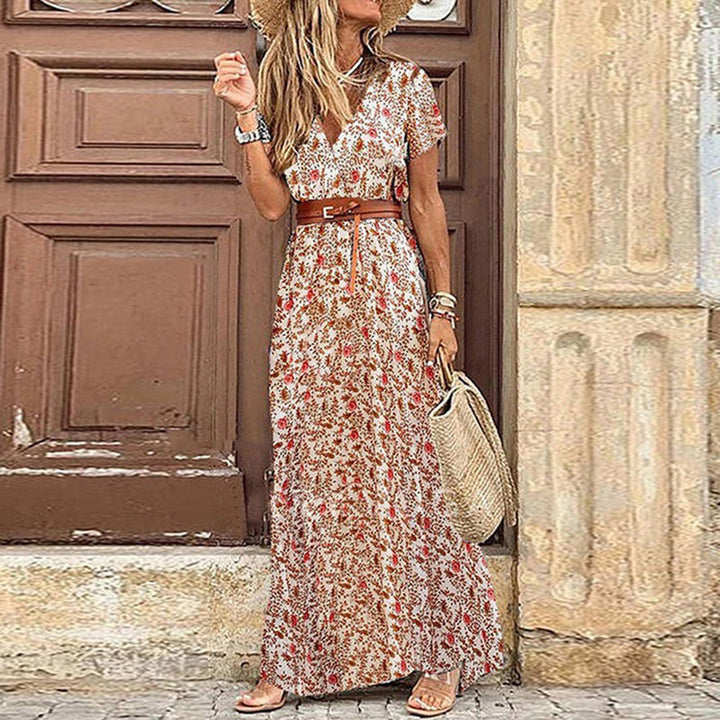 Boho maxišaty s motivem dámy – Thalia