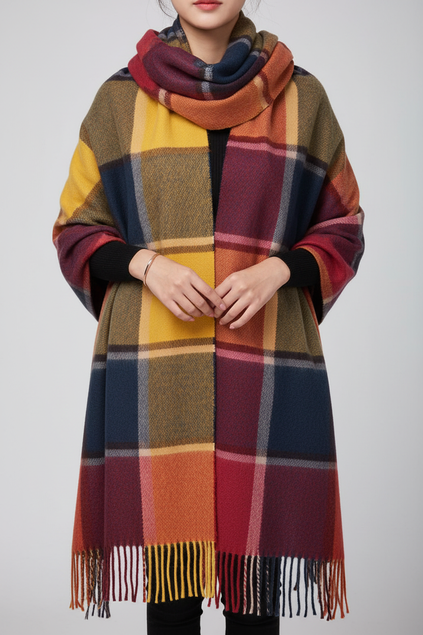 Kaschmirschal Mit Rautenmuster - CashmereDream 