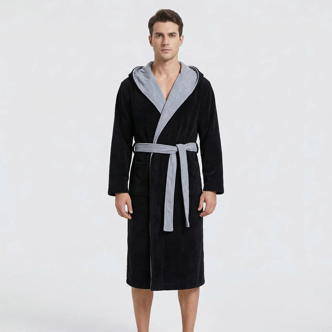 Kimono-Style Belted Bath Robe - Mario
