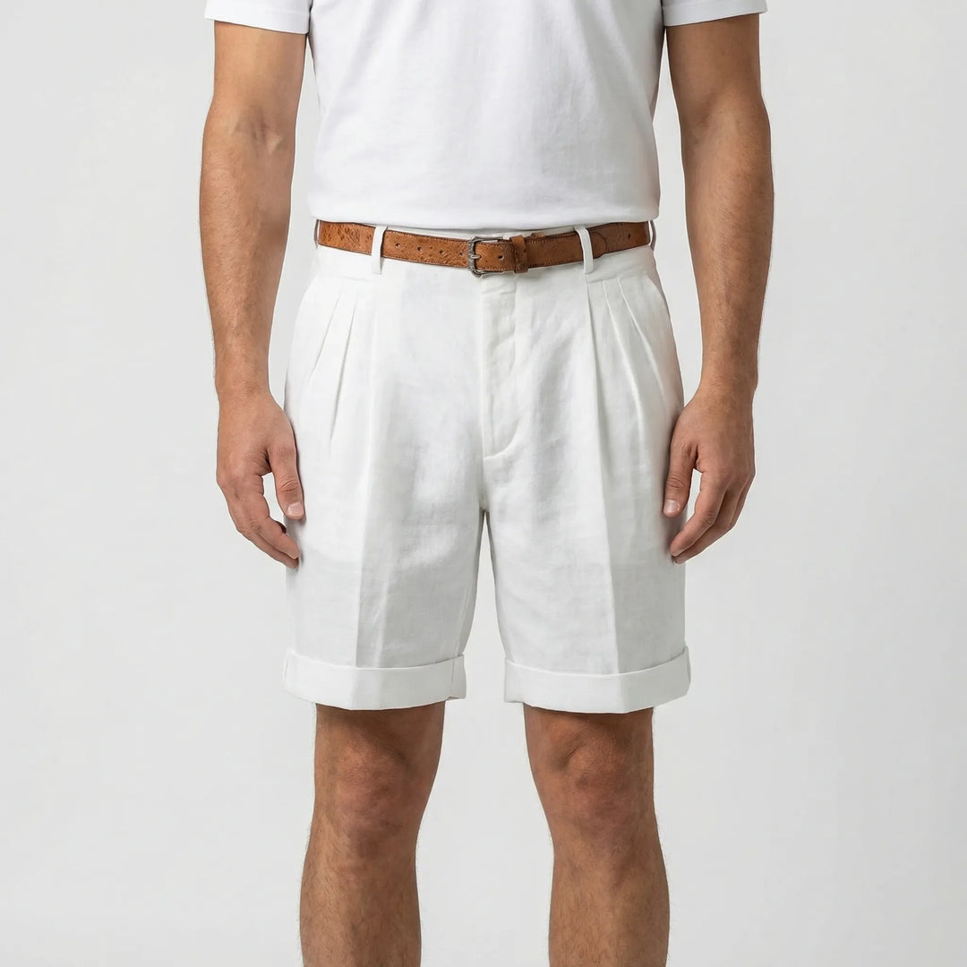 Klassische Herrenshorts Mit Bundfalten - Erick