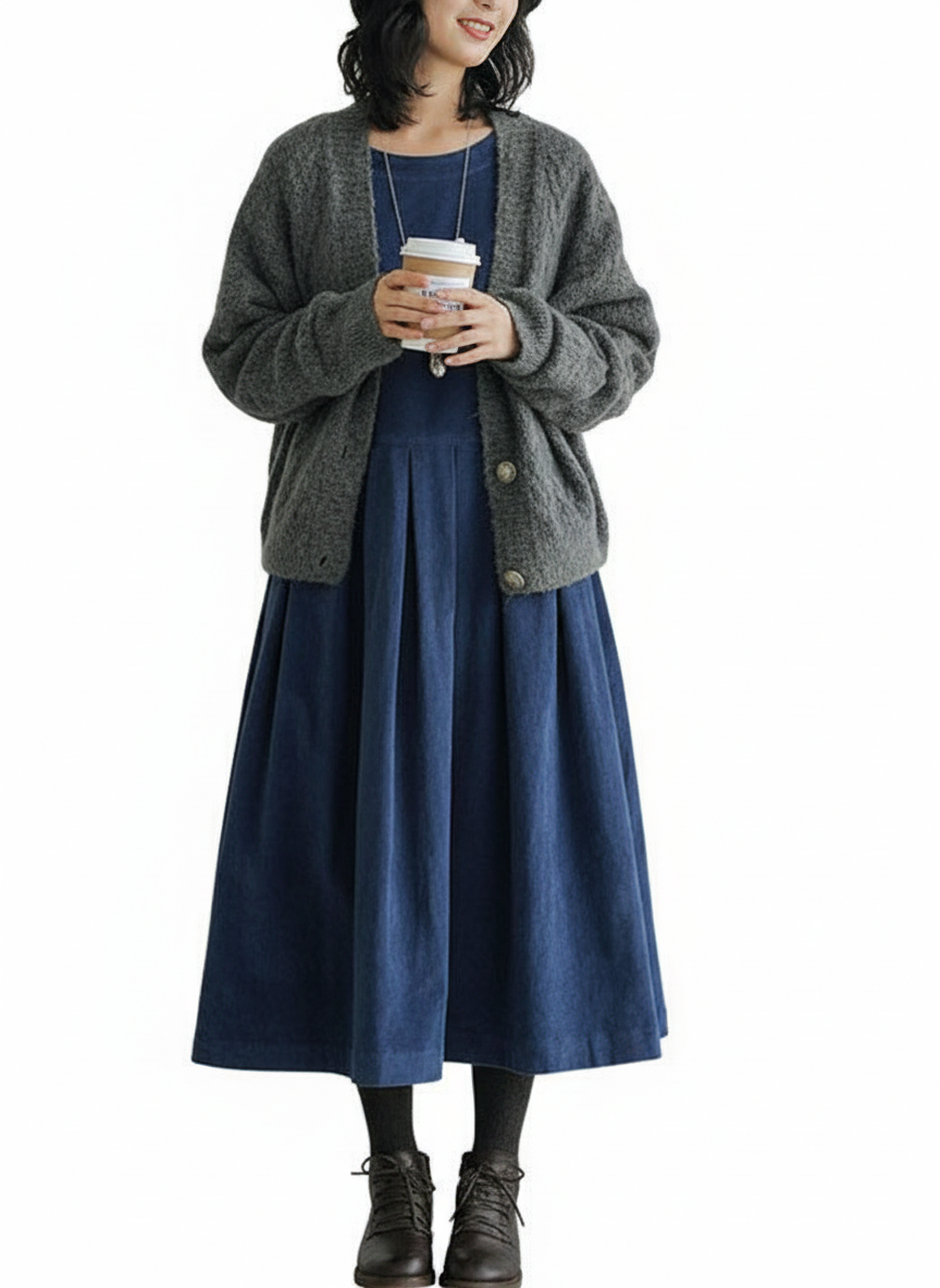 Klassisches Corduroy Kleid - Charmdress 