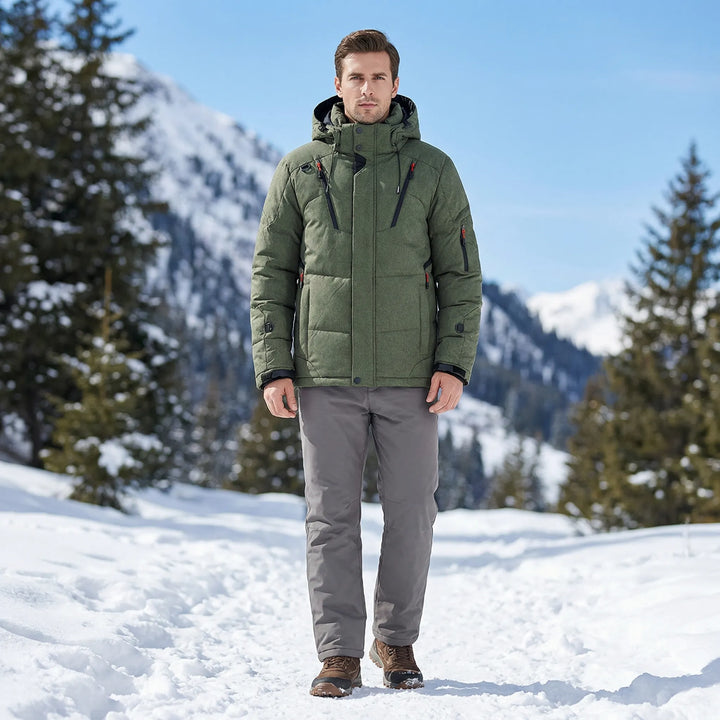 Korte Gevoerde Winterjas Met Capuchon - Kenneth