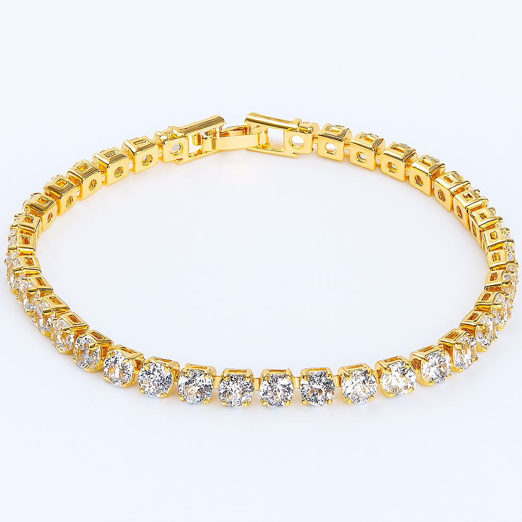 Kovový náramek | Náramek s tenisovou řetízkou