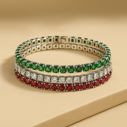 Kovový náramek | Náramek s tenisovou řetízkou