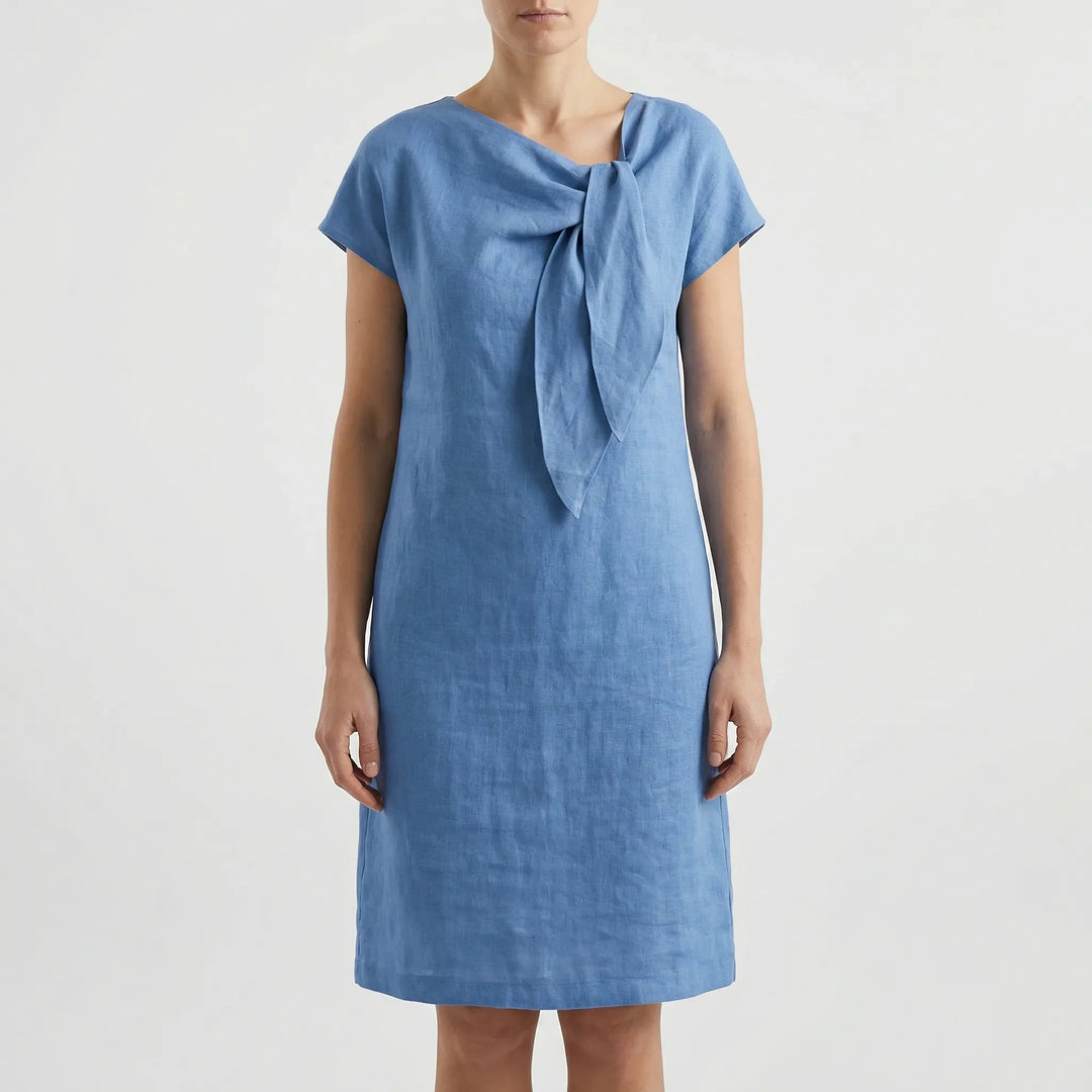 Kurzärmliges Kleid Mit Schleifendetail - Traci