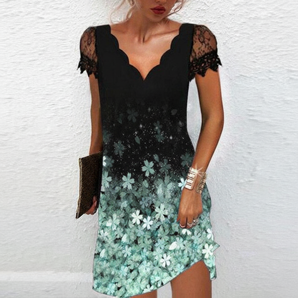 Kurzes Schwarzes Kleid - Eleganza 