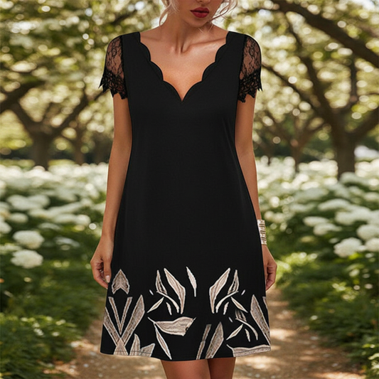 Kurzes Schwarzes Kleid - Eleganza 