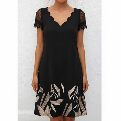 Kurzes Schwarzes Kleid - Eleganza 