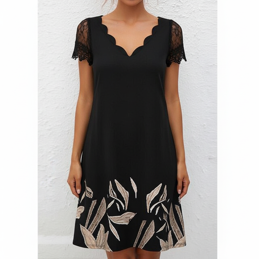 Kurzes Schwarzes Kleid - Eleganza 