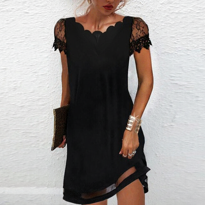 Kurzes Schwarzes Kleid - Eleganza 