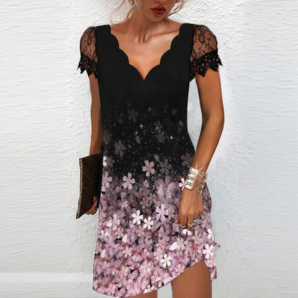 Kurzes Schwarzes Kleid - Eleganza 