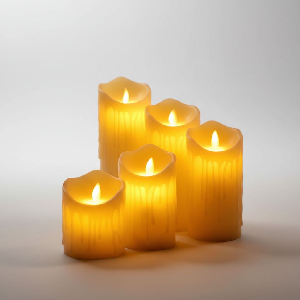 LED Dekokerze Kugelform - WarmAura