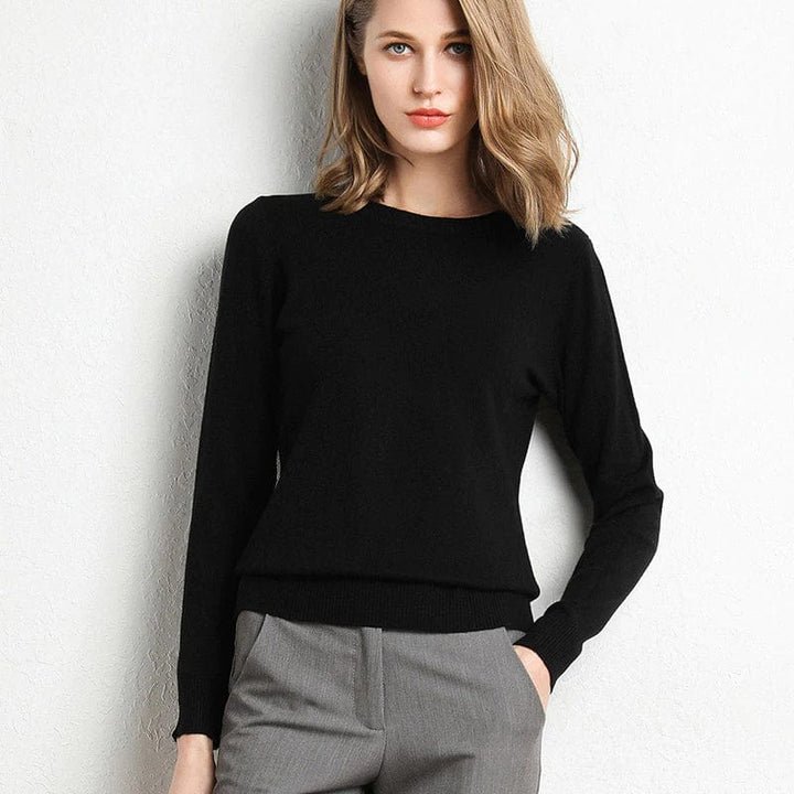 Langarm-Pullover Mit Rundhalsausschnitt - Katrin