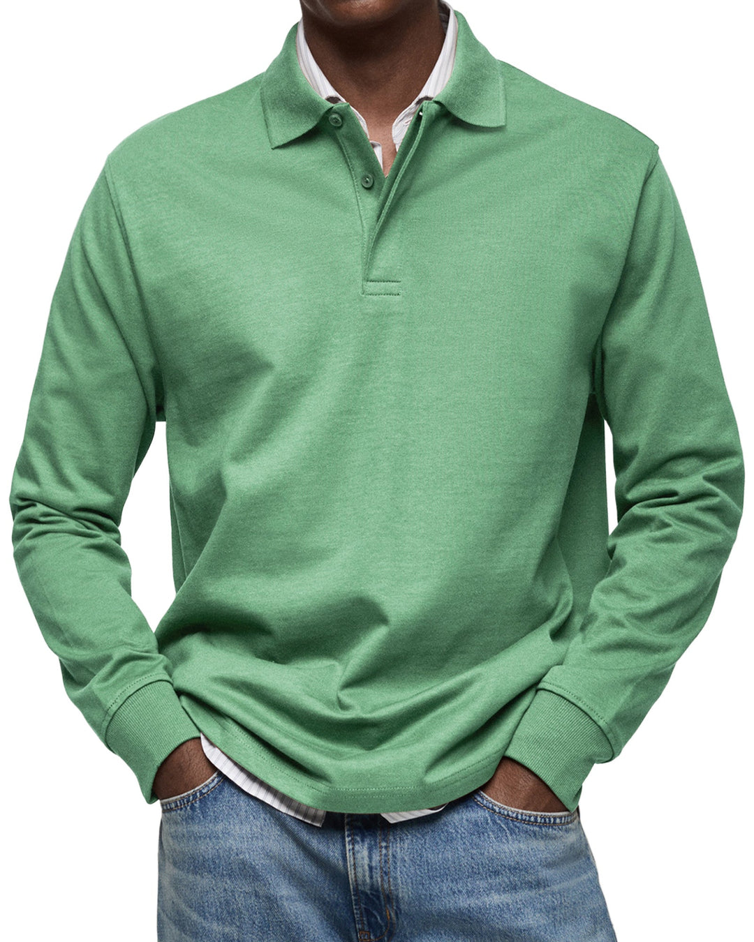 Langarm Polo Shirt Stil - Ilias