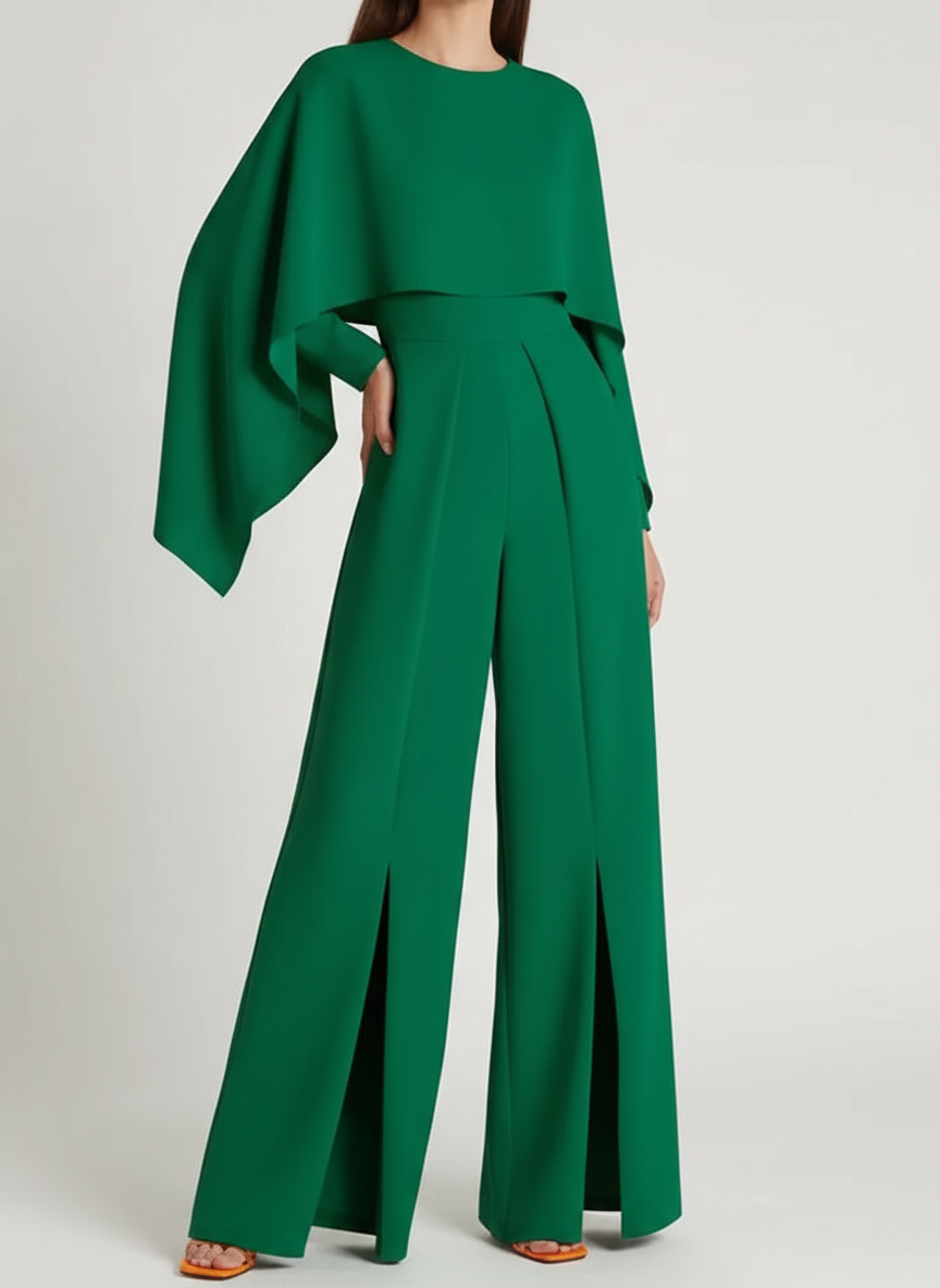 Langärmliger Jumpsuit - FigureGlam 