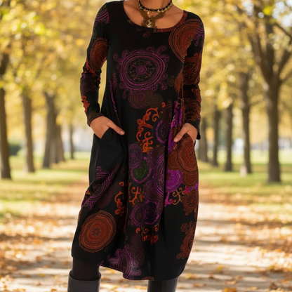 Langärmliges Boho-Kleid - BohoCharm 
