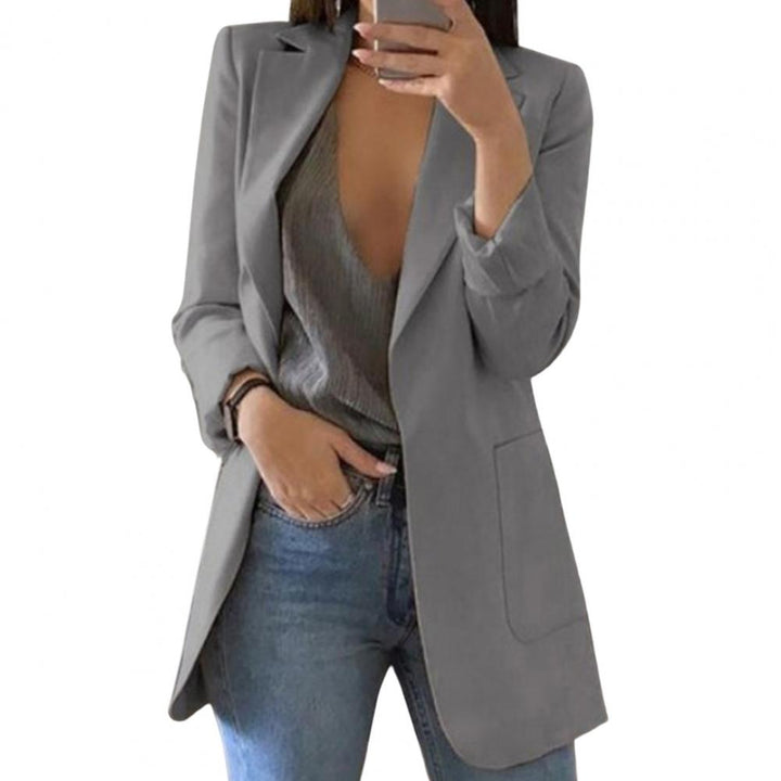 Podzimní dámský blazer – Marita v dýňové oranžové