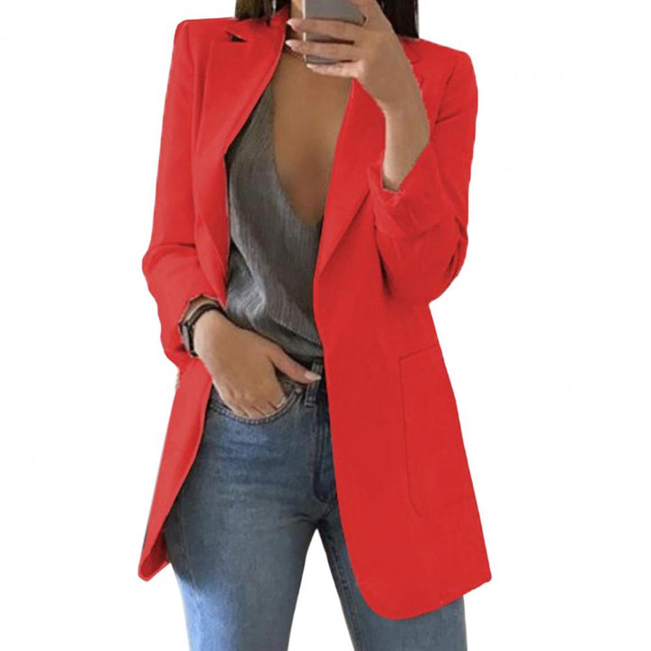 Podzimní dámský blazer – Marita v dýňové oranžové