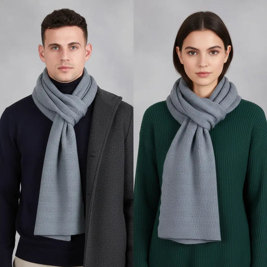 Dlouhý pletený unisex šál - CashmiLux