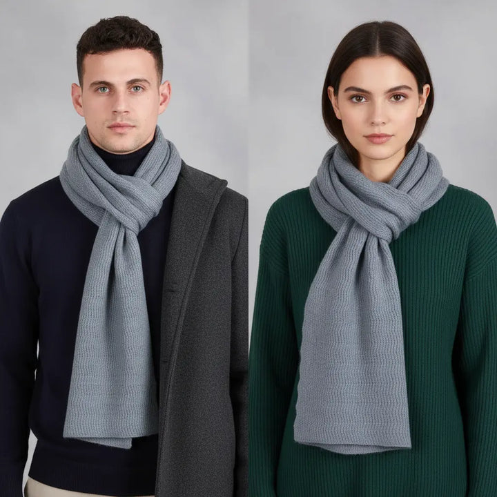 Dlouhý pletený unisex šál - CashmiLux