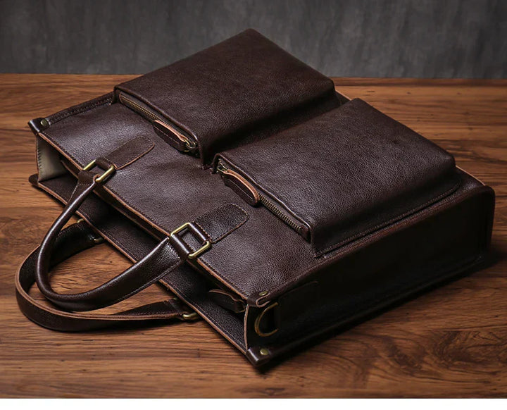 Laptoptas Wykonana Z Naturalnego Skóry - BusinessTote 